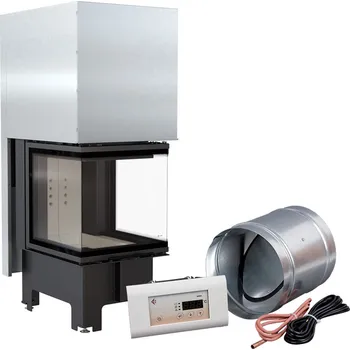 Inteligentní krbová KRATKI NBC 500/500 8 kW, průměr 200 zvedací dveře MSK NBC/500/500/Z/MSK + Doprava Zdarma