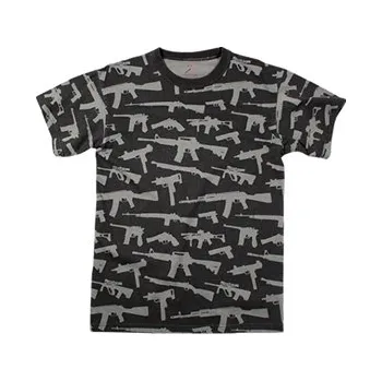 Pánské tričko Triko GUNS ČERNÉ M - Není skladem