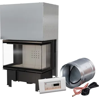 Inteligentní krbová KRATKI NBC 800/400 10 kW, průměr 200 zvedací dveře MSK NBC/800/400/Z/MSK + Doprava Zdarma