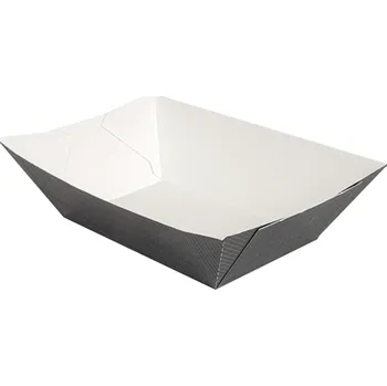 Jednorázové nádobí Miska na hranolky černá PAP 100/62/48mm 200ks