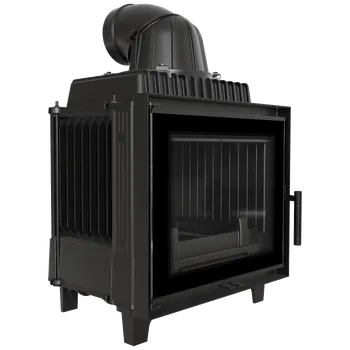 Litinový krb na dřevo KRATKI FRANEK DECO 10 kW, průměr 180 FRANEK/10/DECO