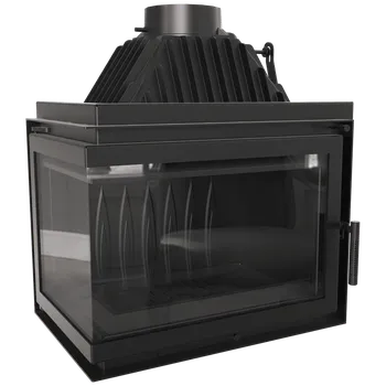 Litinový krb na dřevo KRATKI SIMPLE levý 15 kW, průměr 200 SIMPLE/Z/S/L/BS