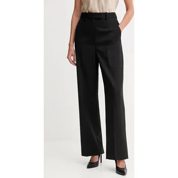 Dámské kalhoty Vlněné kalhoty Tommy Hilfiger WW0WW48362 černá 99X, vel. 38