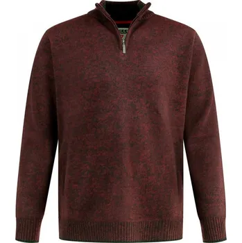 Pánská mikina D555 mikina pánská CRAMLINGTON nadměrné velikosti 4XL bordó