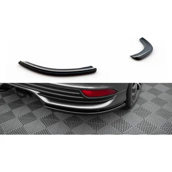 Autodíl Maxton Design boční difuzory pod zadní nárazník pro Ford Focus ST Mk3 Facelift, černý lesklý plast ABS