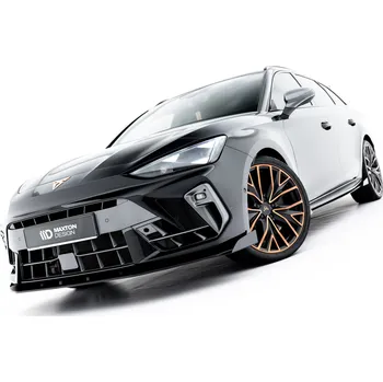 Autodíl Maxton Design "Street Pro" spoiler pod přední nárazník s křidélky pro Cupra Leon Mk1 Facelift, plast ABS bez povrchové úpravy, Hatchback, s červenou linkou