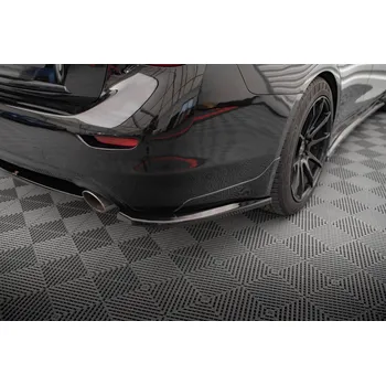 Auto-moto Maxton Design boční difuzory pod zadní nárazník pro Infiniti Q50 S Mk1, černý lesklý plast ABS