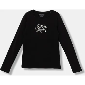 Dívčí tričko Dětské tričko s dlouhým rukávem Guess J5BI03.J1314.9BYA černá 99X, vel. 125-135