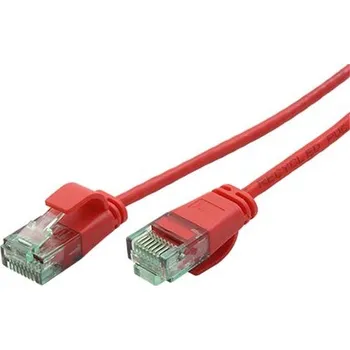Síťový kabel ROLINE RM UTP patchkabel kat. 6a, tenký, 1m, červený - 21.45.3413