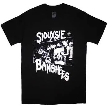 Pánská móda Merch Siouxsie & The Banshees: Siouxsie & The Banshees Unisex T-shirt: Live! (black) (xx-large) XXL