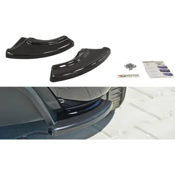 Tuning Maxton Design boční difuzory pod zadní nárazník pro Fiat Grande Punto Punto Evo Abarth, černý lesklý plast ABS