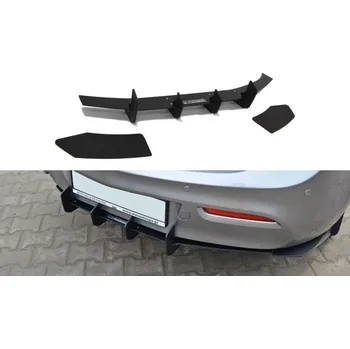 Nárazník Maxton Design difuzor zadního nárazníku s bočními nástavci pro Mazda 3 Mk2, plast ABS bez povrchové úpravy