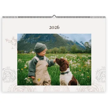 Fotokalendář Nástěnný fotokalendář, A3 na šířku, Z vlastních fotek, Online a snadno v editoru. Motiv Štěstí