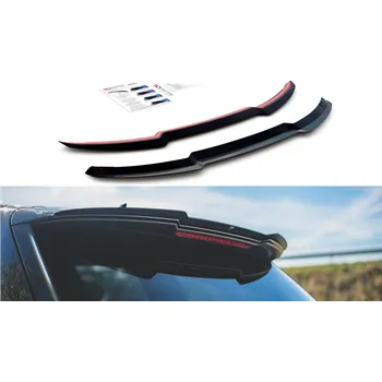 Tuning Maxton Design prodloužení spoileru pro Audi SQ7 Mk2, černý lesklý plast ABS