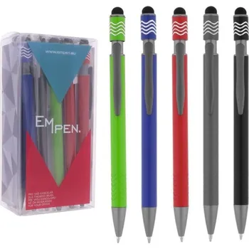 Propiska MPM kovová 0,7mm, modrá, TouchePen