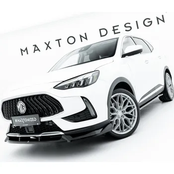 PC tuning Maxton Design spoiler pod přední nárazník pro MG HS Mk1 Facelift, černý lesklý plast ABS
