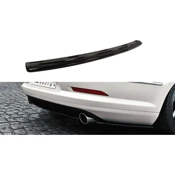 Autodíl Maxton Design středový spoiler zadního nárazníku bez žebrování pro Volkswagen CC, černý lesklý plast ABS