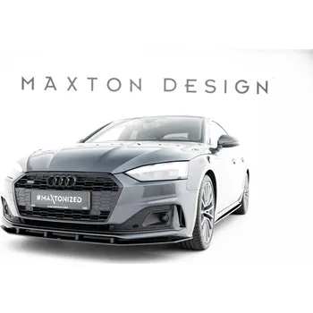 PC tuning Maxton Design "Street Pro" spoiler pod přední nárazník pro Audi A5 F5 Facelift, plast ABS bez povrchové úpravy, Sportback/Coupe