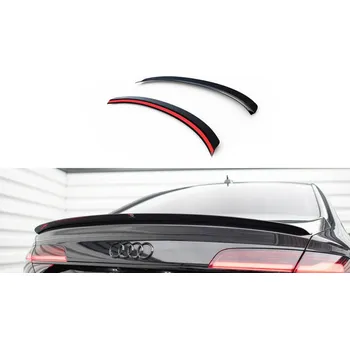 Auto-moto Maxton Design prodloužení spoileru pro Audi A8 D4, černý lesklý plast ABS