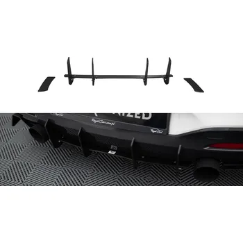 Nárazník Maxton Design difuzor zadního nárazníku s bočními nástavci pro BMW řada 1 F20- F21 Facelift, plast ABS bez povrchové úpravy