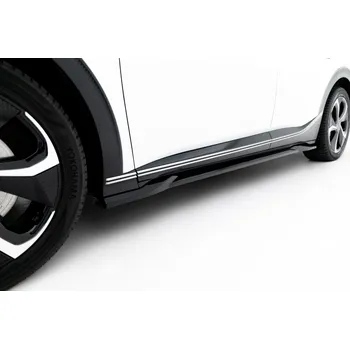 Tuning Maxton Design difuzory pod boční prahy pro Kia EV6 Mk1, černý lesklý plast ABS