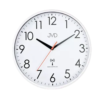 Hodiny JVD Nástěnné přehledné rádiem řízené hodiny s plynulým chodem JVD RH502.3 (netikající plynulý chod)