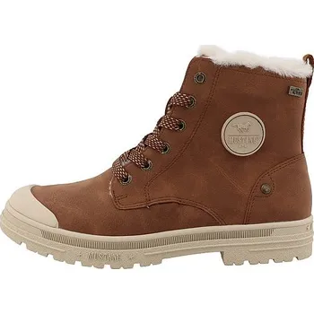 Dámská zimní obuv Mustang 15M0262001 Dámské zimní kotníkové boty cognac 38