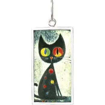 Přívěsek Kočka Miniartion bílé zlato