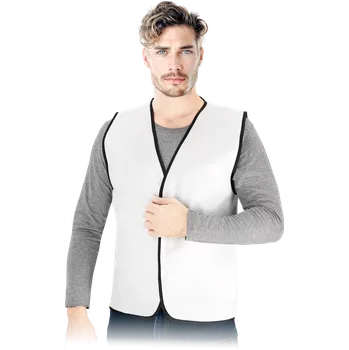 pracovní vesta Reis KOS TONE Pánská vesta bílá 5 Pack M-3XL