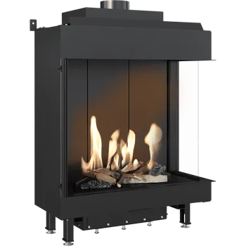 Krbová vložka Krbová vložka plynová KRATKI LEO 76/62, pravý roh, plyn-G31/37MBAR, 5.1 kW LEO/P/76/62/G31/37MBAR + Doprava Zdarma