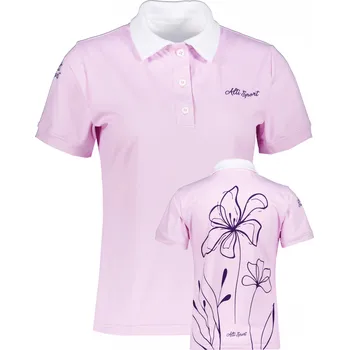 Dámské tričko Dámské funkční tričko s límečkem premium ALTISPORT VOJ/ALW075TR05 LIGHT-PINK L