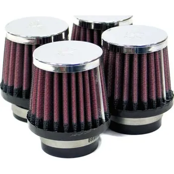 Motodíl K&N sada univerzálních filtrů se vstupem 46 mm a výškou 76 mm, kovový vrchlík, 4 vzduchové filtry SLEVA 8%