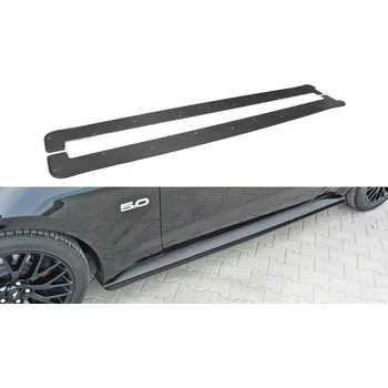 Tuning Maxton Design "Racing" difuzory pod boční prahy pro Ford Mustang Mk6, plast ABS bez povrchové úpravy