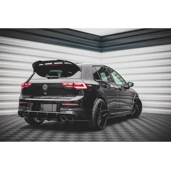 Autodíl Maxton Design "Street Pro" difuzor zadního nárazníku pro Volkswagen Golf R Mk8, plast ABS bez povrchové úpravy