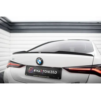 Auto-moto Maxton Design prodloužení spoileru pro BMW i4 G26 M-Pack, černý lesklý plast ABS