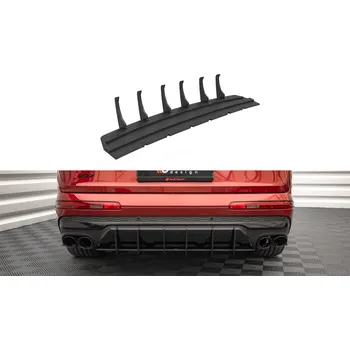Autodíl Maxton Design "Street Pro" difuzor zadního nárazníku pro Audi SQ7 Mk2 Facelift, plast ABS bez povrchové úpravy, s červenou linkou