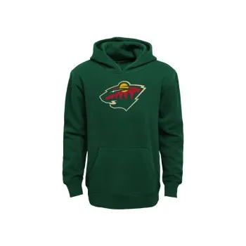 Chlapecká mikina Dětská mikina NHL Outerstuff Minnesota Wild Primary Logo (zelená), Velikost 7 let (120 - 130 cm)