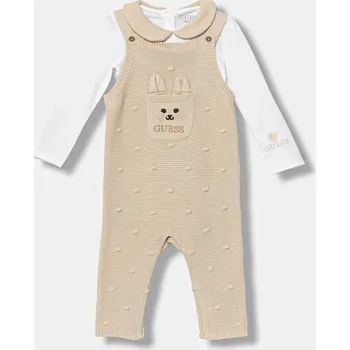 Kojenecké oblečení Dětská bavlněná souprava Guess 2-pack S5YG09.K6YW1.9BYA béžová 08X, vel. 62-68
