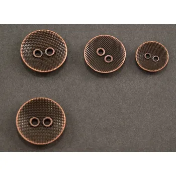 Knoflík Kovový knoflík - staroměděná - průměr 2,5 cm