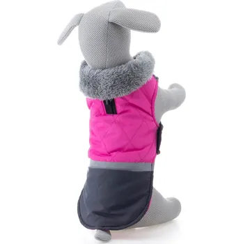 Obleček pro psa Vsepropejska Fogy stylová bunda pro psa Barva: Růžová, Délka zad (cm): 44, Obvod hrudníku: 64 - 72 cm