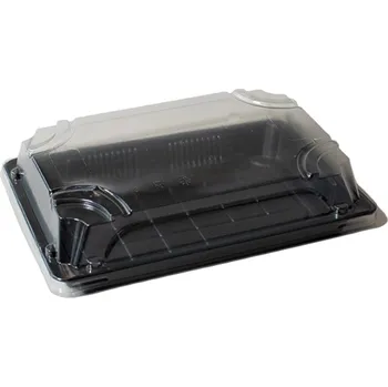 Jednorázové nádobí Box na sushi s víkem OP-05 195/135/30mm 50ks