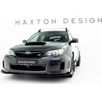 Autodíl Maxton Design "Street Pro" spoiler pod přední nárazník s křidélky pro Subaru Impreza WRX STi Mk3 Facelift, plast ABS bez povrchové úpravy