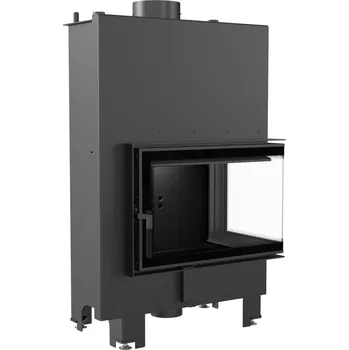 Krbová vložka s teplovodním výměníkem KRATKI MBM pravá 12 kW, průměr 180 černé obložení Th MBM/PW/10/P/BS/W/BLACK + Doprava Zdarma