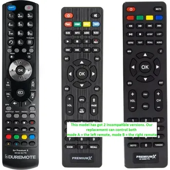 Dálkový ovladač PremiumX X HD520SE FTA, HD 521 FTA - dálkový ovladač duplikát