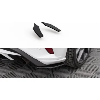 Auto-moto Maxton Design "Racing durability" boční difuzory pod zadní nárazník pro Ford Focus ST Mk4, plast ABS bez povrchové úpravy, s červenou linkou