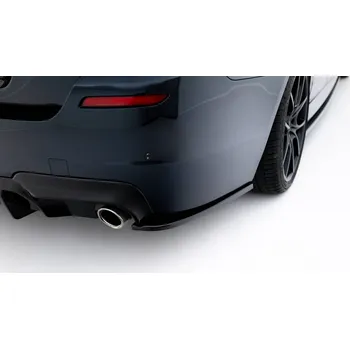 Tuning Maxton Design boční difuzory pod zadní nárazník ver.3 pro BMW řada 5 F10- F11, černý lesklý plast ABS, M-Pack