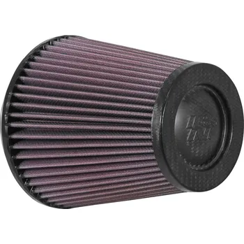 Motodíl K&N univerzální kulatý zkosený filtr se vstupem 114 mm a výškou 152 mm, karbonový vrchlík SLEVA 8%