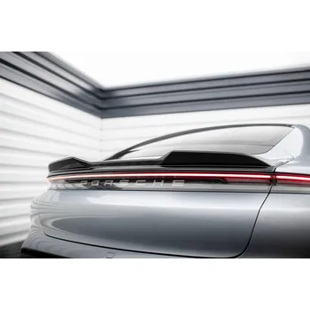 Tuning Maxton Design prodloužení spoileru 3d pro Porsche Taycan Mk1, černý lesklý plast ABS
