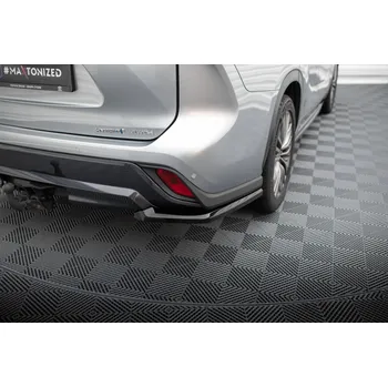 Tuning Maxton Design boční difuzory pod zadní nárazník pro Toyota Highlander Mk4, černý lesklý plast ABS