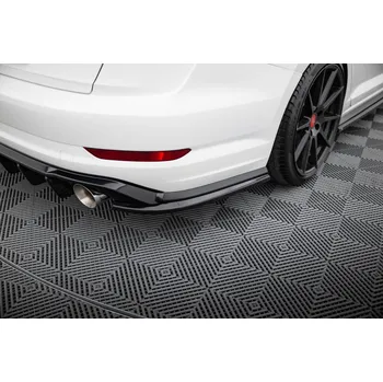 PC tuning Maxton Design boční difuzory pod zadní nárazník pro Volkswagen Jetta Mk7 GLI, černý lesklý plast ABS